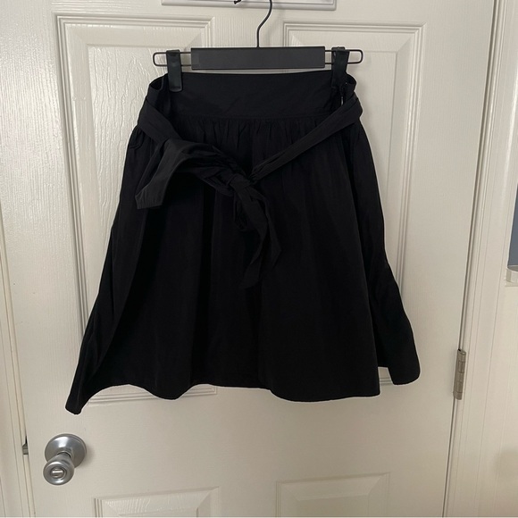 EXPRESS TIE WAIST SKIRT BLACK SIZE 8 WOMENS Workwear Casual NWOT - Picture 1 of 10